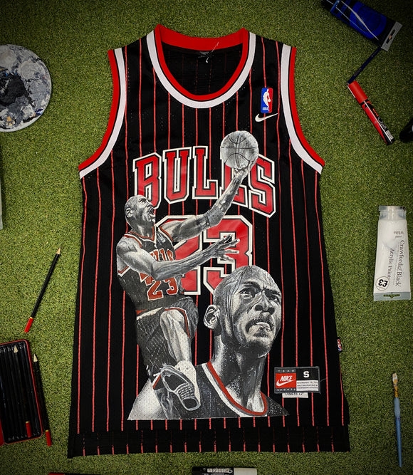 Michael Jordan Original Hand Painted Jersey