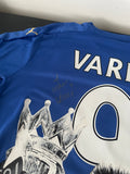 Jamie Vardy Hand Painted / Framed / Signed Shirt