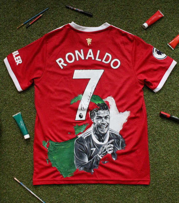 Cristiano Ronaldo Hand Painted Shirt