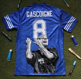 Paul Gascoigne Original Hand Painted Signed Shirt