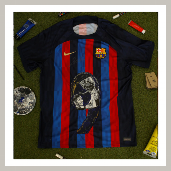 Robert Lewandowski Signed Hand Painted Jersey