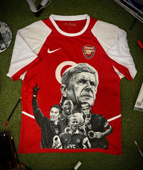 Arsenal “Invinicibles” Original Hand Painted Shirt