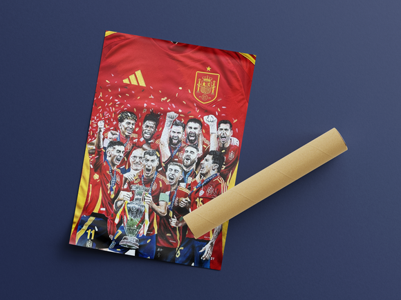 Spain Euro 2024 Winners Original Print